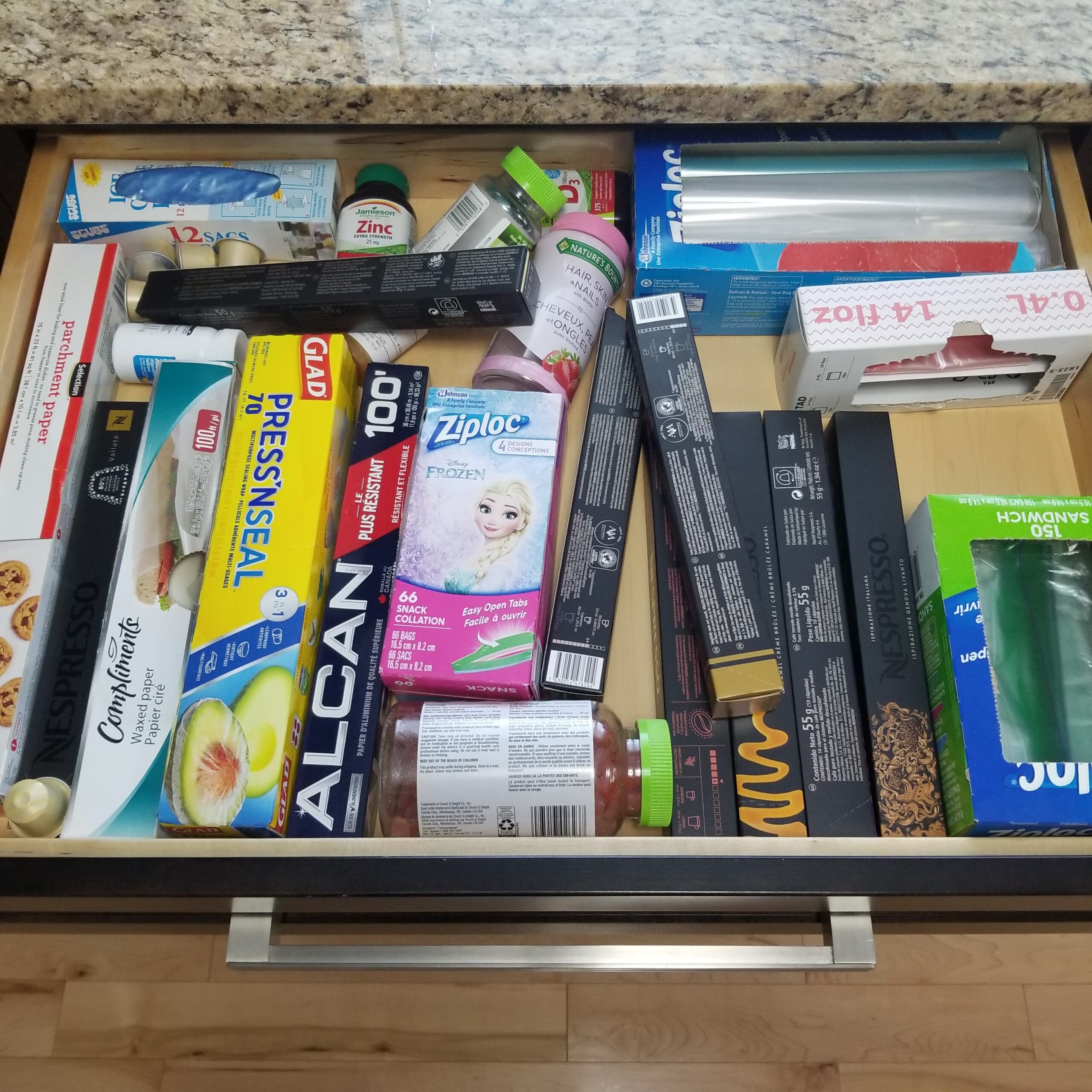 Kitchen drawer before